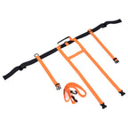 Children Ski Training Safety Ropes Adjustable Outdoor Skiing Harness Safety Shoulder StrapOrange