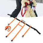 Children Ski Training Safety Ropes Adjustable Outdoor Skiing Harness Safety Shoulder StrapOrange