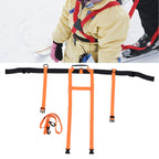 Children Ski Training Safety Ropes Adjustable Outdoor Skiing Harness Safety Shoulder StrapOrange