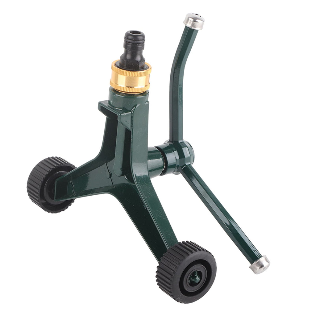 Metal Three Arm Sprinkler with G3/4 Connector Rustproof 360° Rotating Irrigate Lawn Sprinkler