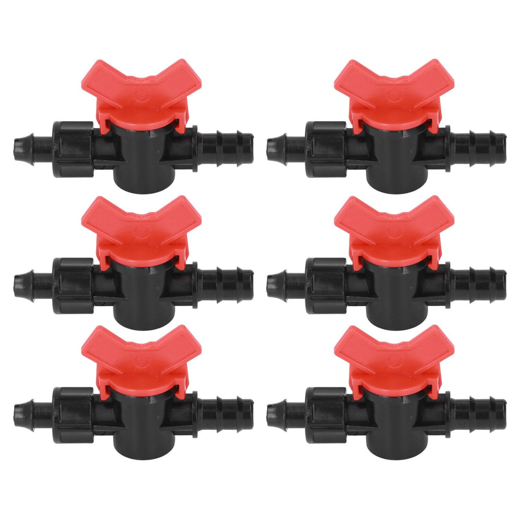 10Pcs Barbed Ball Valve 5/8inch Adjustable Prevent Leakage Drip Irrigation Switch Valve for Irrigation