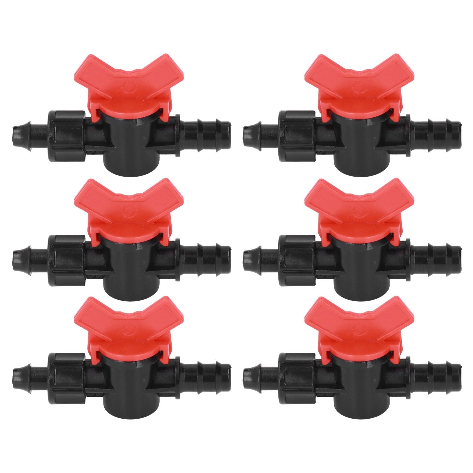 10Pcs Barbed Ball Valve 5/8inch Adjustable Prevent Leakage Drip Irrigation Switch Valve for Irrigation