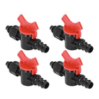 10Pcs Barbed Ball Valve 5/8inch Adjustable Prevent Leakage Drip Irrigation Switch Valve for Irrigation