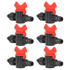 10Pcs Barbed Ball Valve 5/8inch Adjustable Prevent Leakage Drip Irrigation Switch Valve for Irrigation
