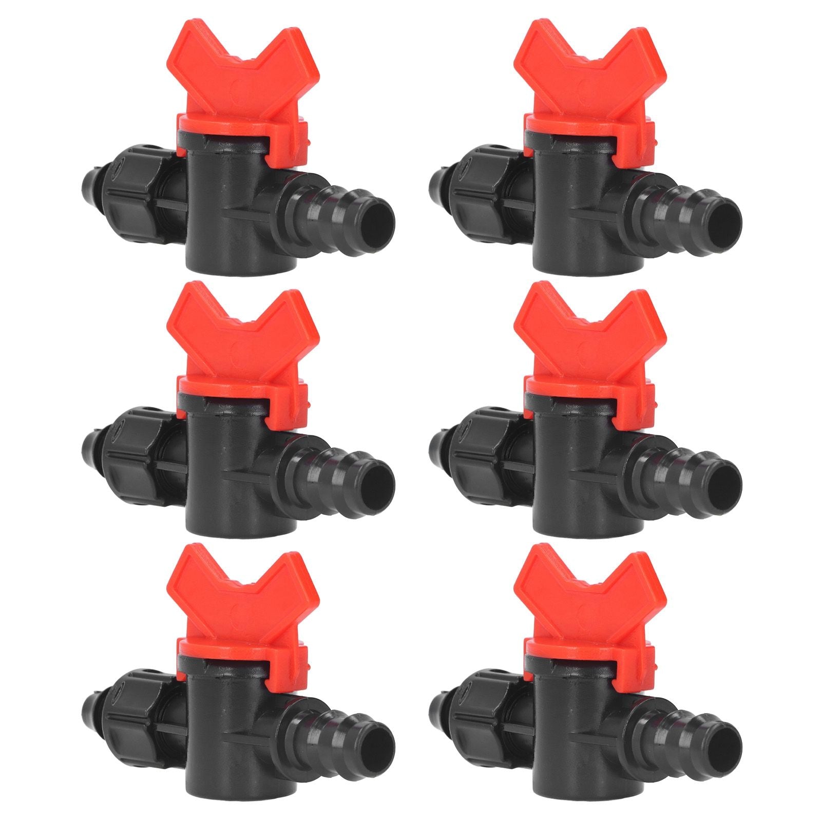 10Pcs Barbed Ball Valve 5/8inch Adjustable Prevent Leakage Drip Irrigation Switch Valve for Irrigation