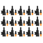 15sets Hose Connector G1/2 Inch Female Thread Rotating Sprinkler Adapter Bracket for 8/12 Distribution Tubing Hose