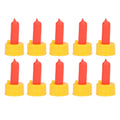 10Pcs Lamb Milk Drink Nipple Sheep Nursing Feeder Nipple for Orphaned Small Animal Feed Red