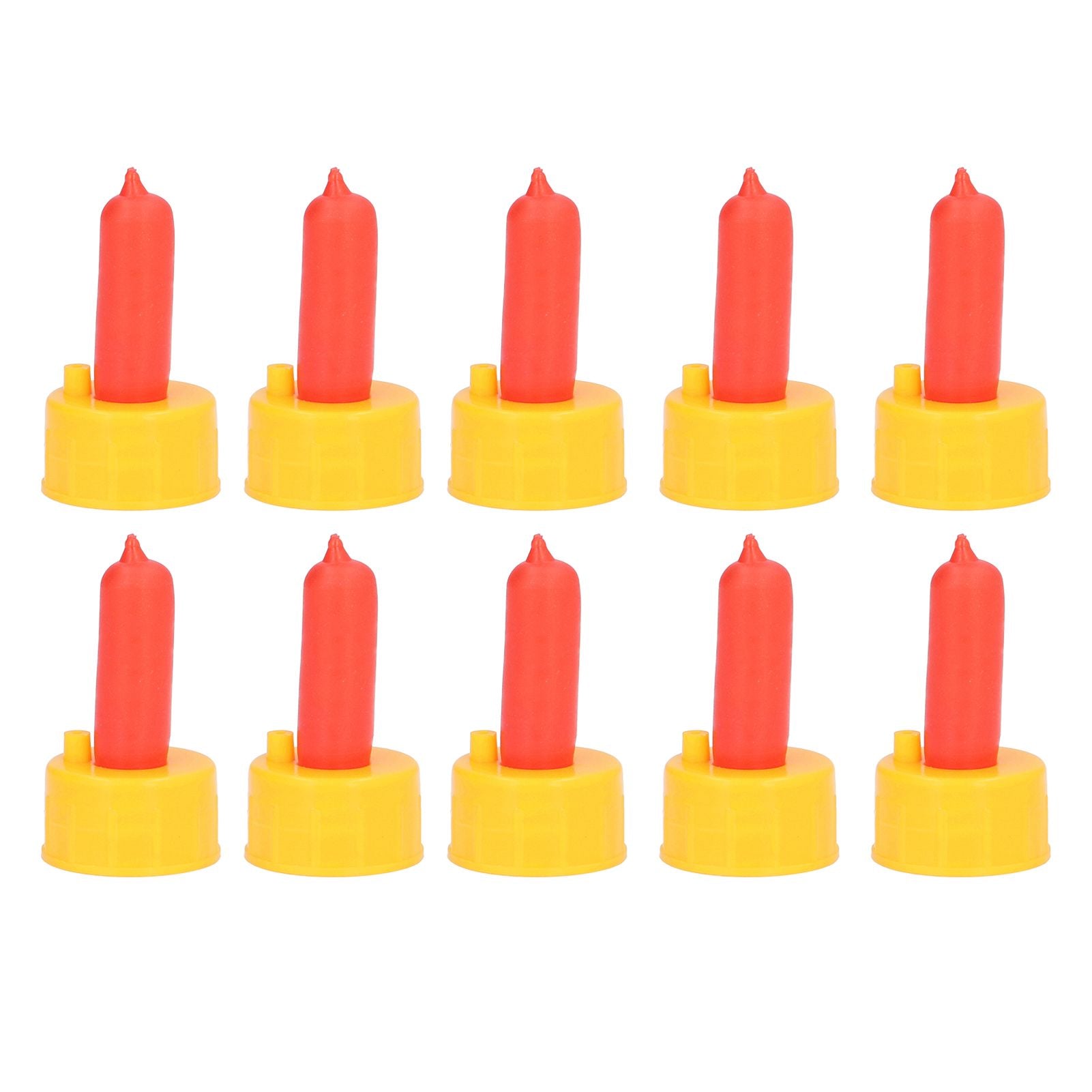 10Pcs Lamb Milk Drink Nipple Sheep Nursing Feeder Nipple for Orphaned Small Animal Feed Red