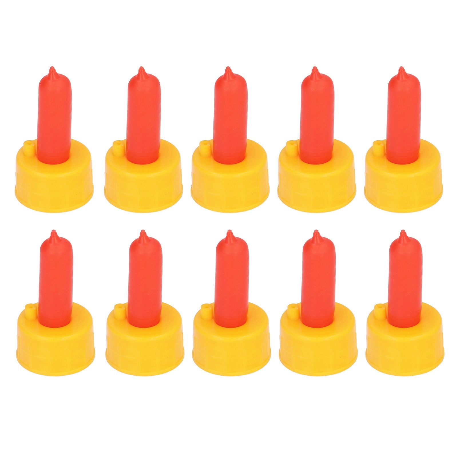10Pcs Lamb Milk Drink Nipple Sheep Nursing Feeder Nipple for Orphaned Small Animal Feed Red