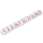 50Pcs Beehive Tag ABS Round Numbered Sign Labels with Hole Livestock Beekeeping SuppliesWhite 1-50
