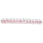50Pcs Beehive Tag ABS Round Numbered Sign Labels with Hole Livestock Beekeeping SuppliesWhite 51-100