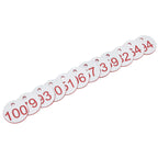 50Pcs Beehive Tag ABS Round Numbered Sign Labels with Hole Livestock Beekeeping SuppliesWhite 51-100