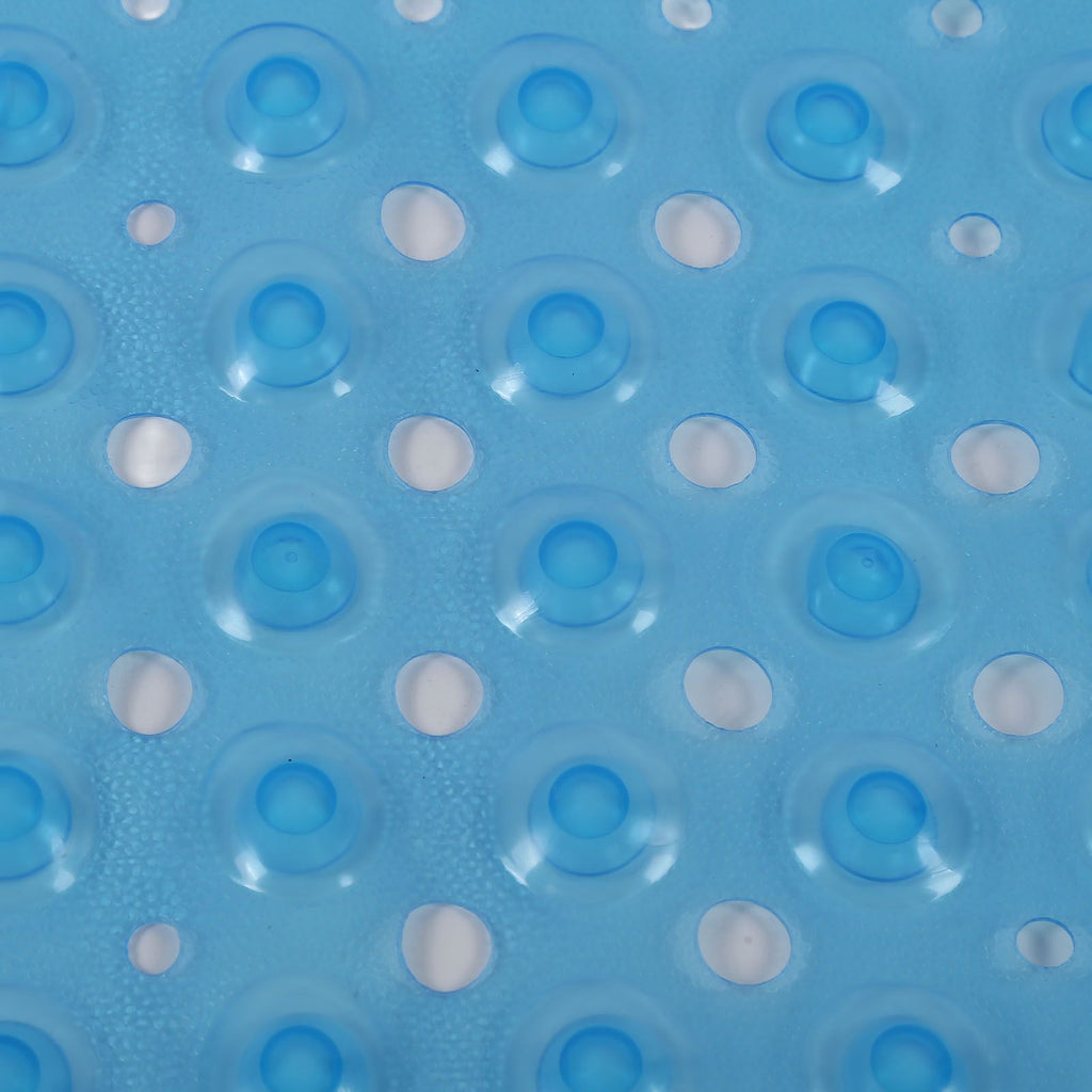 Bath Mat Mat PVC Anti Slip Mat for Bathroom Kitchen Hotel Toilet Shower Room 100x40cmBlue