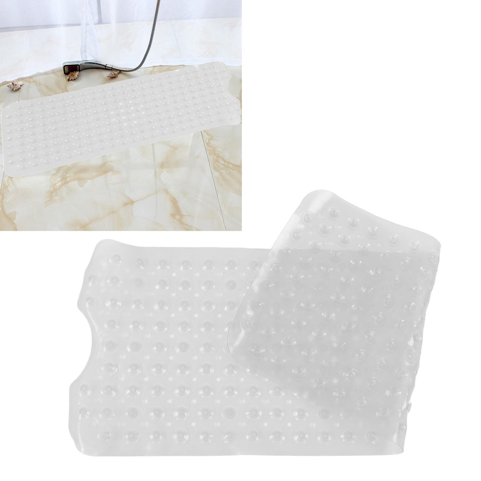 Bath Mat Mat PVC Anti Slip Mat for Bathroom Kitchen Hotel Toilet Shower Room 100x40cmTransparent