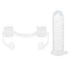Vampire Fangs Retractable False Tooth with Tooth Repair Beads Halloween Costume Cosplay Party Props