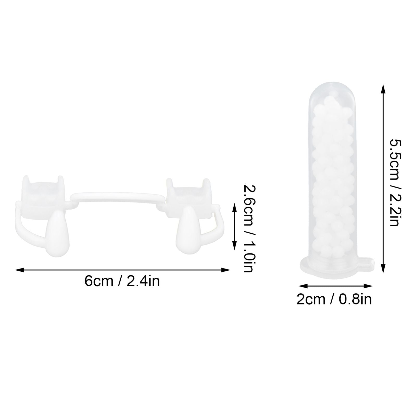 Vampire Fangs Retractable False Tooth with Tooth Repair Beads Halloween Costume Cosplay Party Props