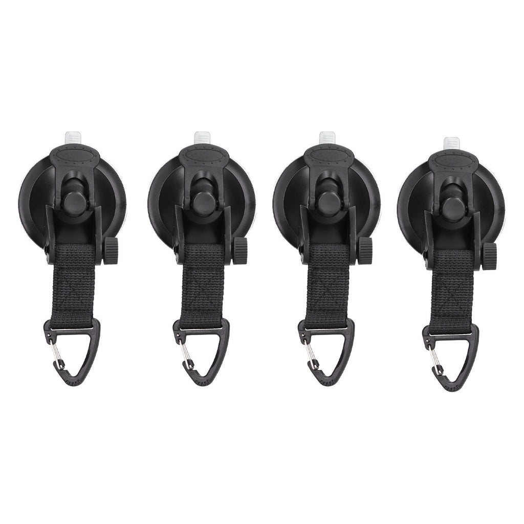 4Pcs Heavy Duty Suction Cup Anchor Tie Down Portable Strong Suction Cup Hook for Camping Travel OutdoorTriangular Buckle