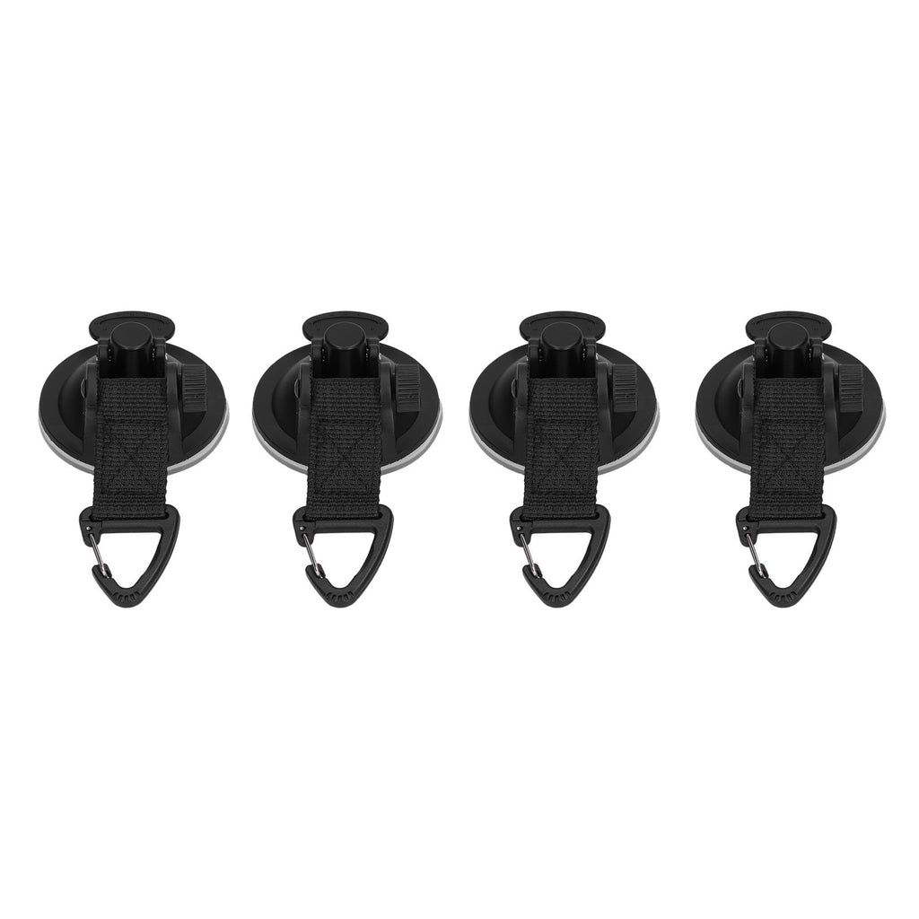 4Pcs Heavy Duty Suction Cup Anchor Tie Down Portable Strong Suction Cup Hook for Camping Travel OutdoorTriangular Buckle