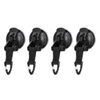 4Pcs Heavy Duty Suction Cup Anchor Tie Down Portable Strong Suction Cup Hook for Camping Travel OutdoorTriangular Buckle