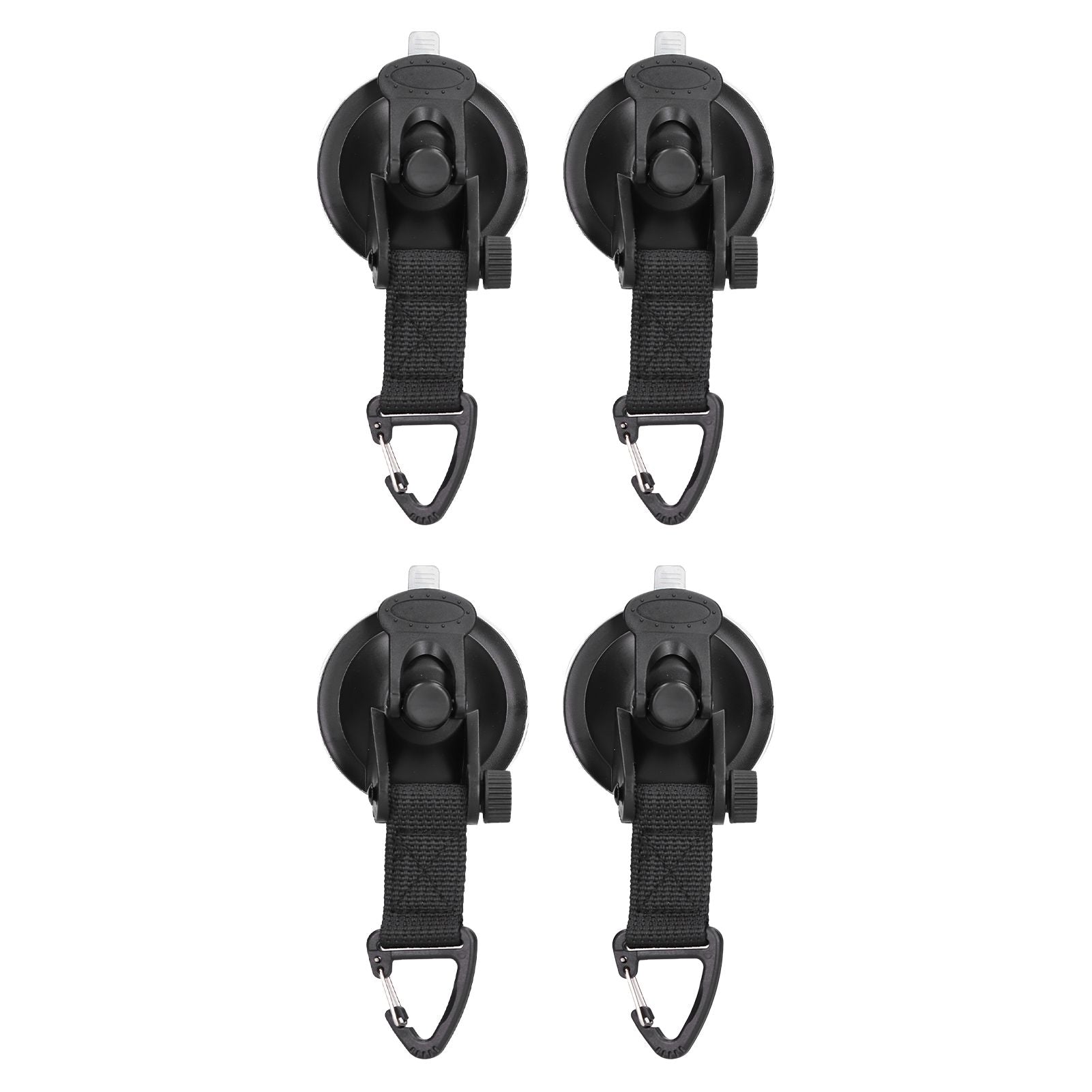 4Pcs Heavy Duty Suction Cup Anchor Tie Down Portable Strong Suction Cup Hook for Camping Travel OutdoorTriangular Buckle