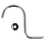 Shower Arm S Shape Gooseneck Stainless Steel Shower Head Extension Arm Bathroom NPT Shower Head Arm for Home233 Electroplate