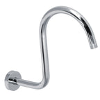 Shower Arm S Shape Gooseneck Stainless Steel Shower Head Extension Arm Bathroom NPT Shower Head Arm for Home233 Electroplate
