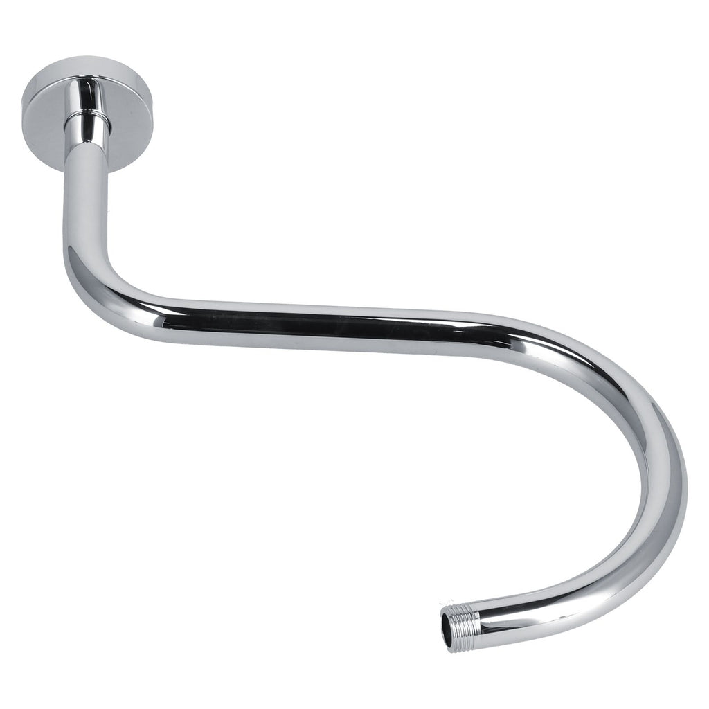 Shower Arm S Shape Gooseneck Stainless Steel Shower Head Extension Arm Bathroom NPT Shower Head Arm for Home233 Electroplate
