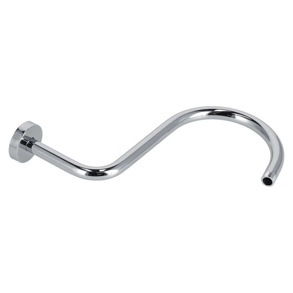 Shower Arm S Shape Gooseneck Stainless Steel Shower Head Extension Arm Bathroom NPT Shower Head Arm for Home233 Electroplate