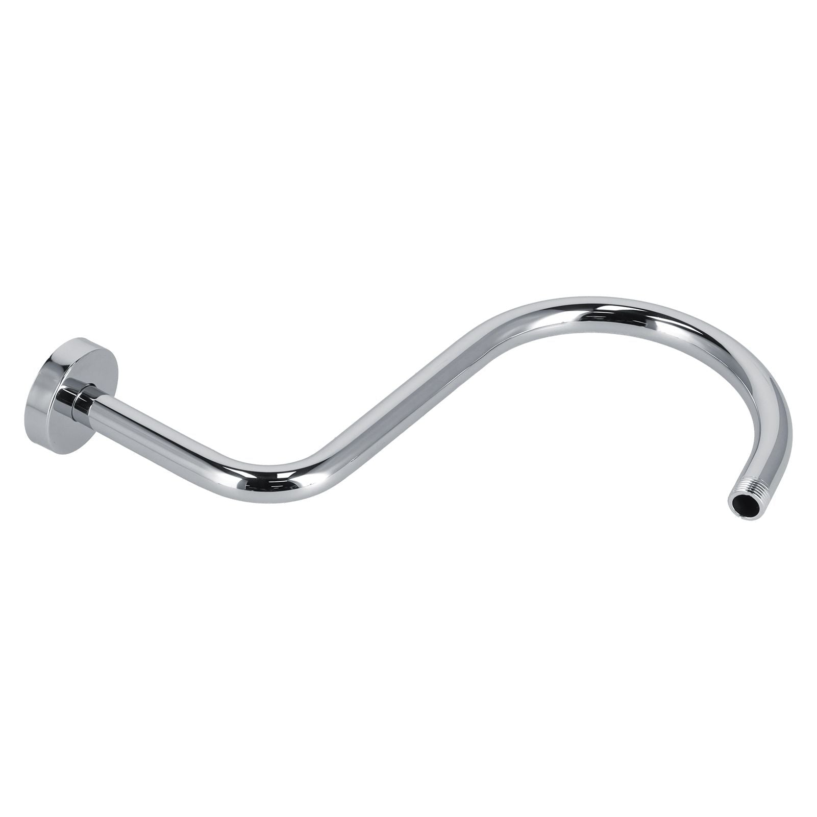 Shower Arm S Shape Gooseneck Stainless Steel Shower Head Extension Arm Bathroom NPT Shower Head Arm for Home233 Electroplate