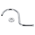 Shower Arm S Shape Gooseneck Stainless Steel Shower Head Extension Arm Bathroom NPT Shower Head Arm for Home233 Electroplate