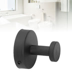 Single Coat Hook 304 Stainless Steel Black Wall Mounted Towel Clothes Hat Hanger for Bathroom Kitchen