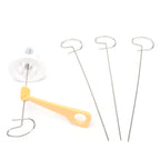 Stainless Steel Potato Cutter Hand Crank Potato Spiral Cutter Kitchen Accessory for Home