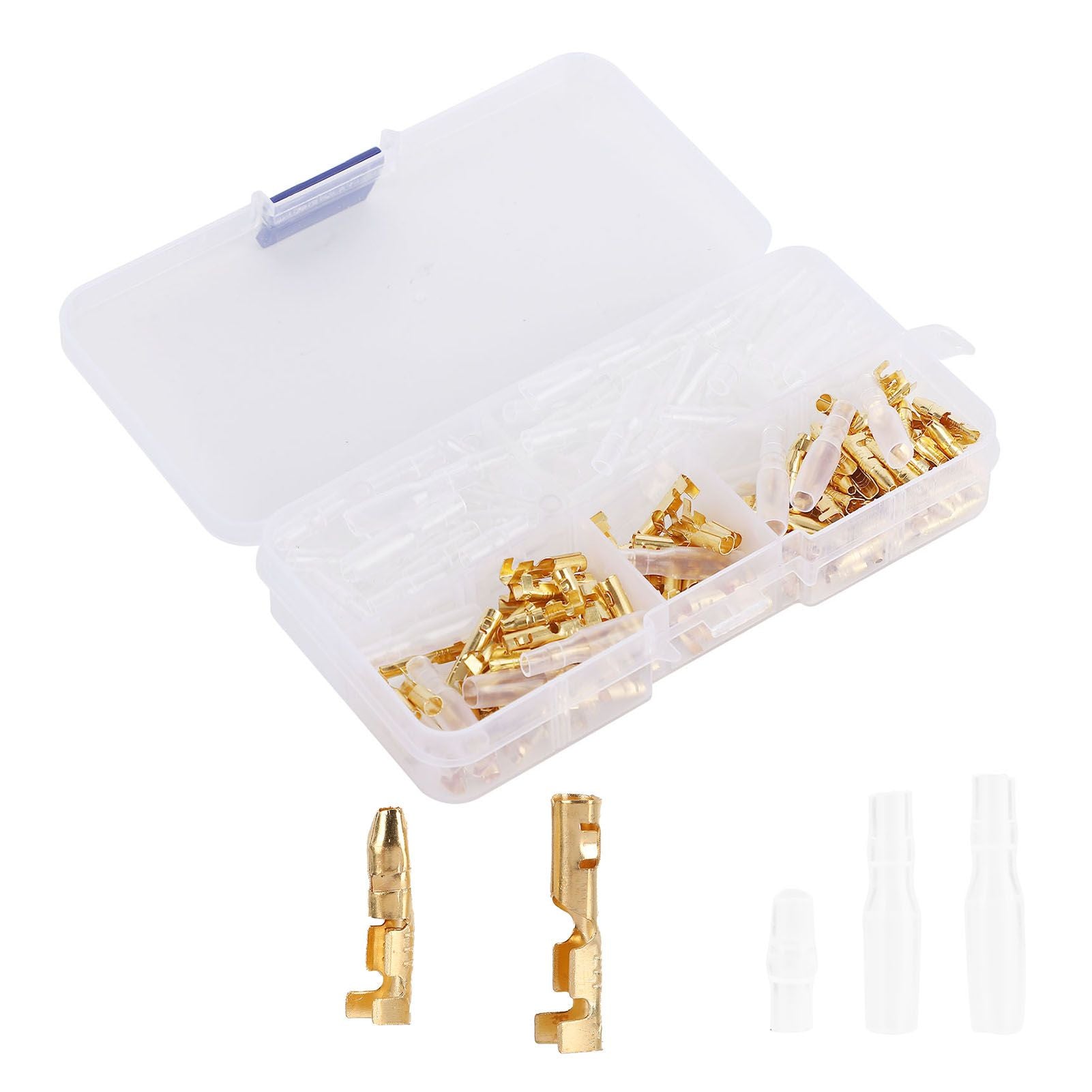 120Pcs Wire Terminals Connector High Conductivity Antioxidant PVC Insulated Safe Easy Male Female Wire Terminals