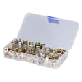 100PCS Threaded Inserts M3‑M8 Portable Galvanized Carbon Steel High Strength Rivet Nuts Assortment100PCS