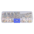 100PCS Threaded Inserts M3‑M8 Portable Galvanized Carbon Steel High Strength Rivet Nuts Assortment100PCS