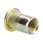 100PCS Threaded Inserts M3‑M8 Portable Galvanized Carbon Steel High Strength Rivet Nuts Assortment100PCS