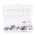 120PCS Snap Rings M1.5‑10 Mini Portable Corrosion Resistant Stainless Steel Snap Rings Kit120PCS