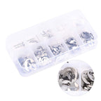 120PCS Snap Rings M1.5‑10 Mini Portable Corrosion Resistant Stainless Steel Snap Rings Kit120PCS