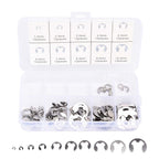 120PCS Snap Rings M1.5‑10 Mini Portable Corrosion Resistant Stainless Steel Snap Rings Kit120PCS