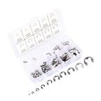 120PCS Snap Rings M1.5‑10 Mini Portable Corrosion Resistant Stainless Steel Snap Rings Kit120PCS