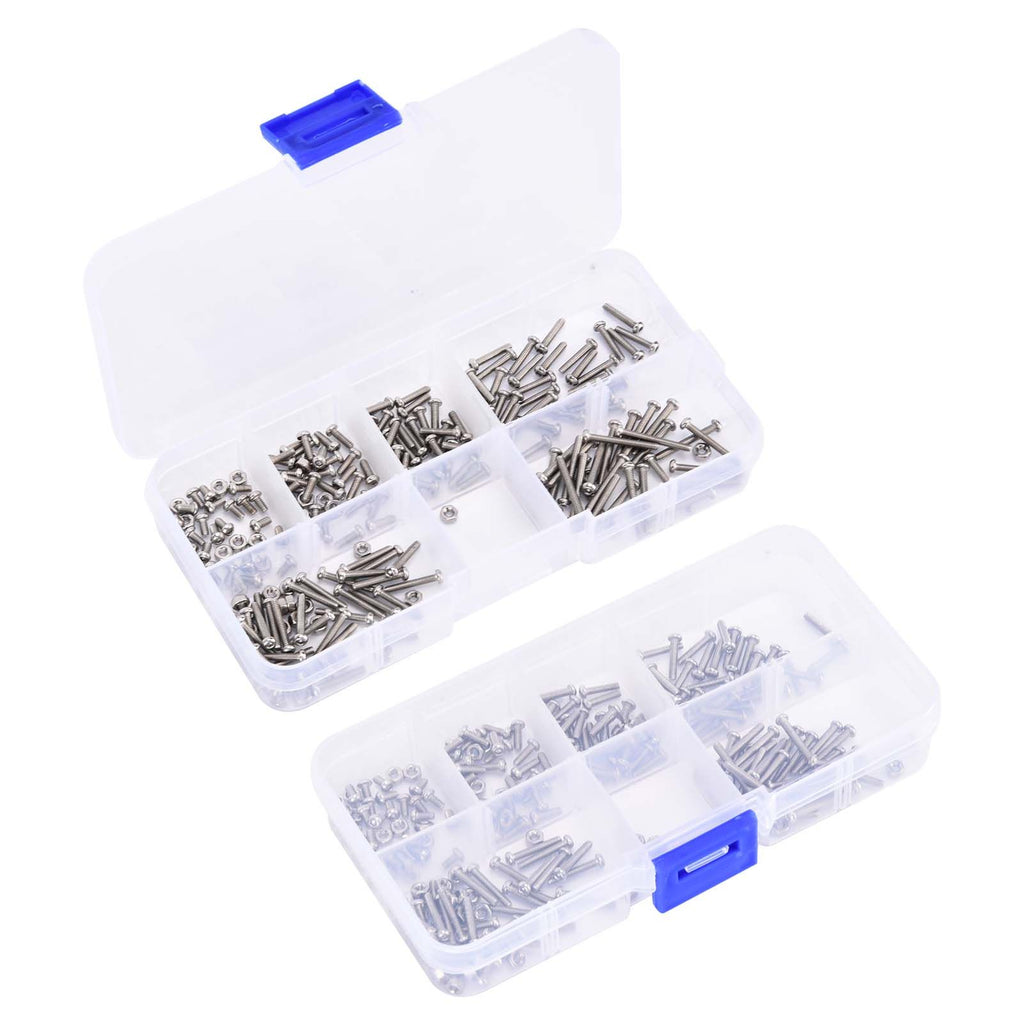 230Pcs Screw Nut Combination Set Stainless Steel M2 Small Volume Tool Accessories230Pcs