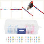 50pcs Waterproof Wire Connectors Bendable Marine Grade Insulated Electrical Wire TerminalsWhite 10 Red 23 Blue 12 Yellow 5