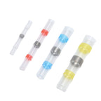 50pcs Waterproof Wire Connectors Bendable Marine Grade Insulated Electrical Wire TerminalsWhite 10 Red 23 Blue 12 Yellow 5