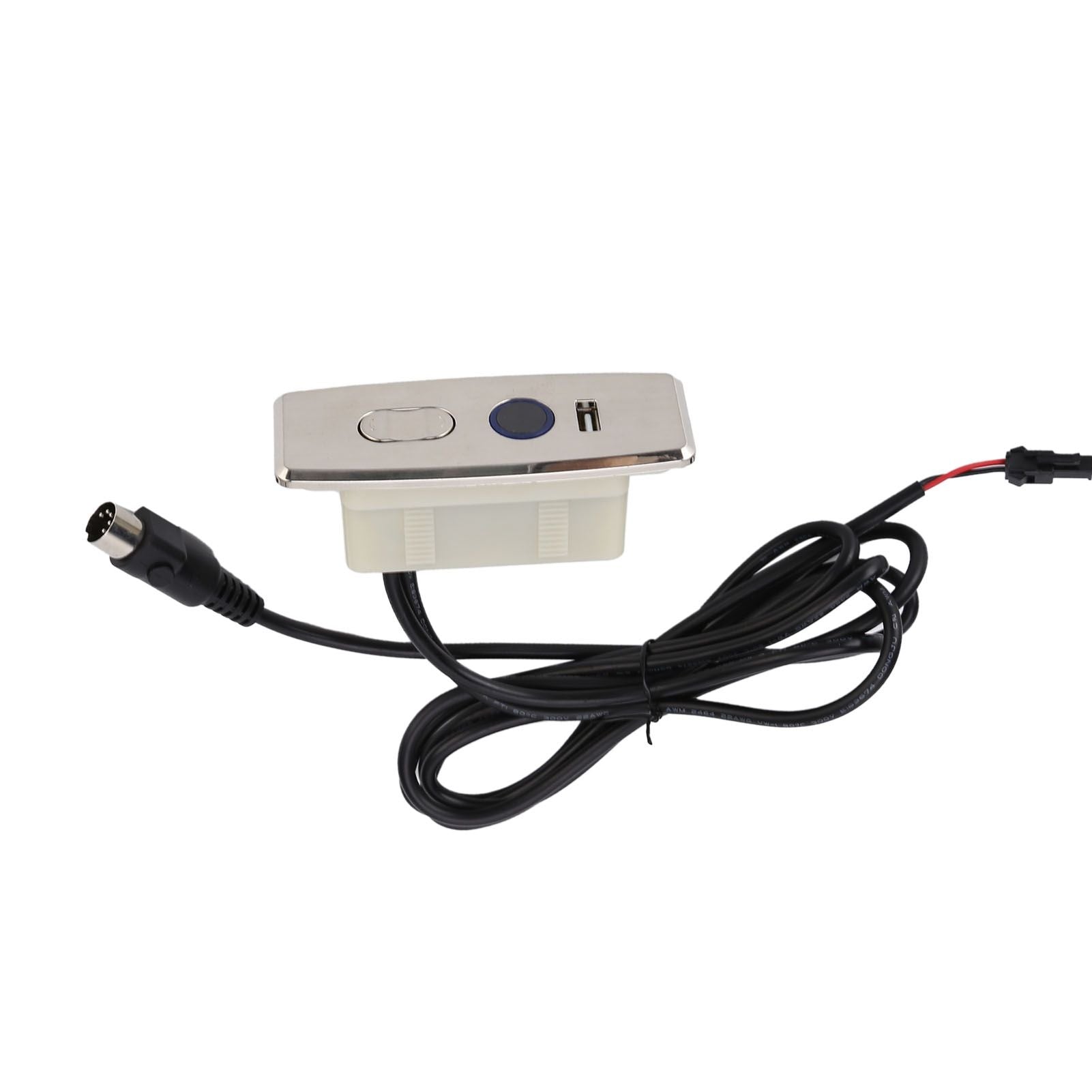 5 Pin Power Recliner Switch Brushed DC 3 Button Straight Sofa Controller with 1m Light Strip