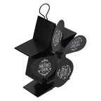 Stove Fans 4 Blades Heat Powered Low Noise High Temperature Resistant Fireplace Fan for HomeBlack