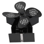 Stove Fans 4 Blades Heat Powered Low Noise High Temperature Resistant Fireplace Fan for HomeBlack