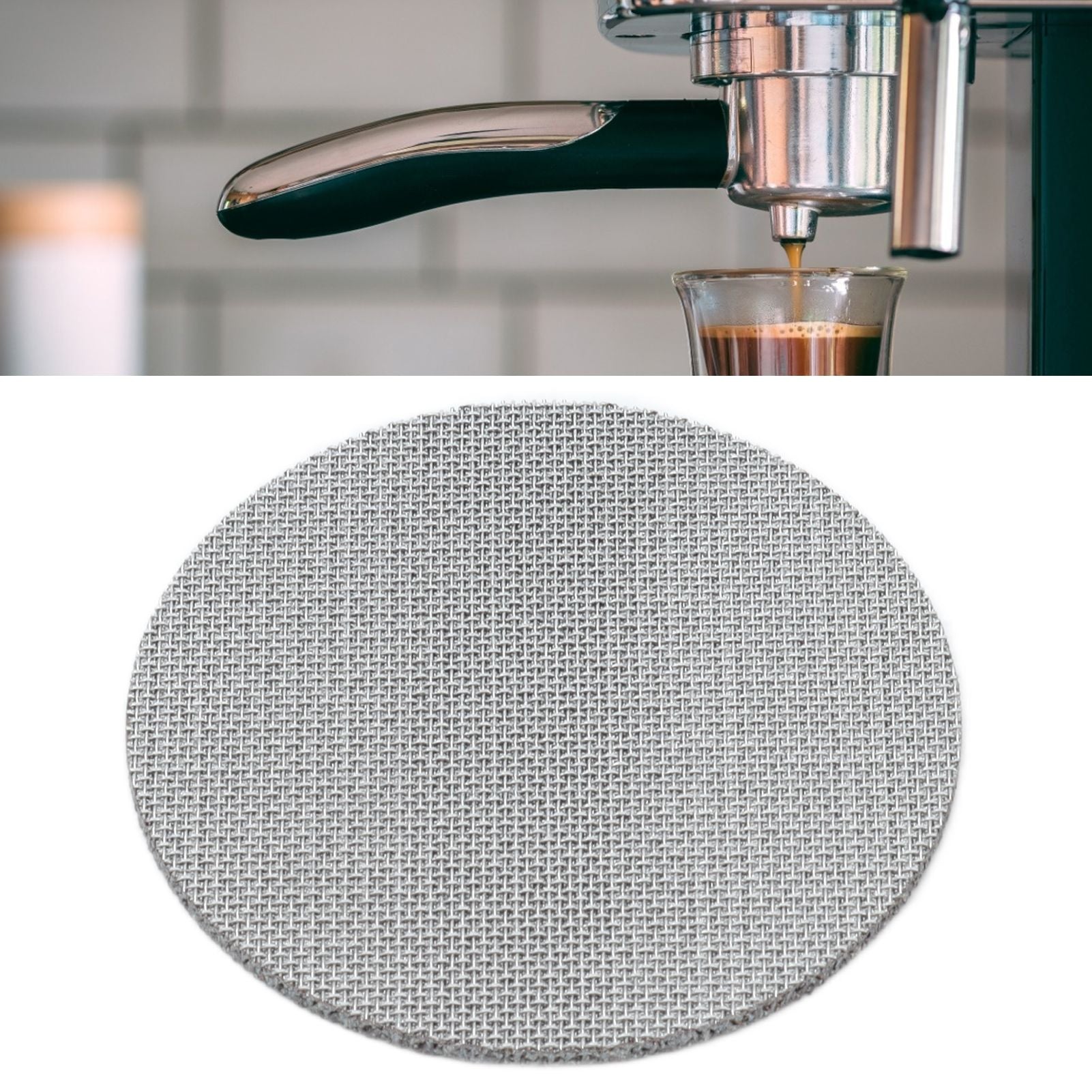 Coffee Filter Plate Replacement Backflush Filter Mesh Screen for Coffee Machine Handle 1.7mm Thickness58.5mm