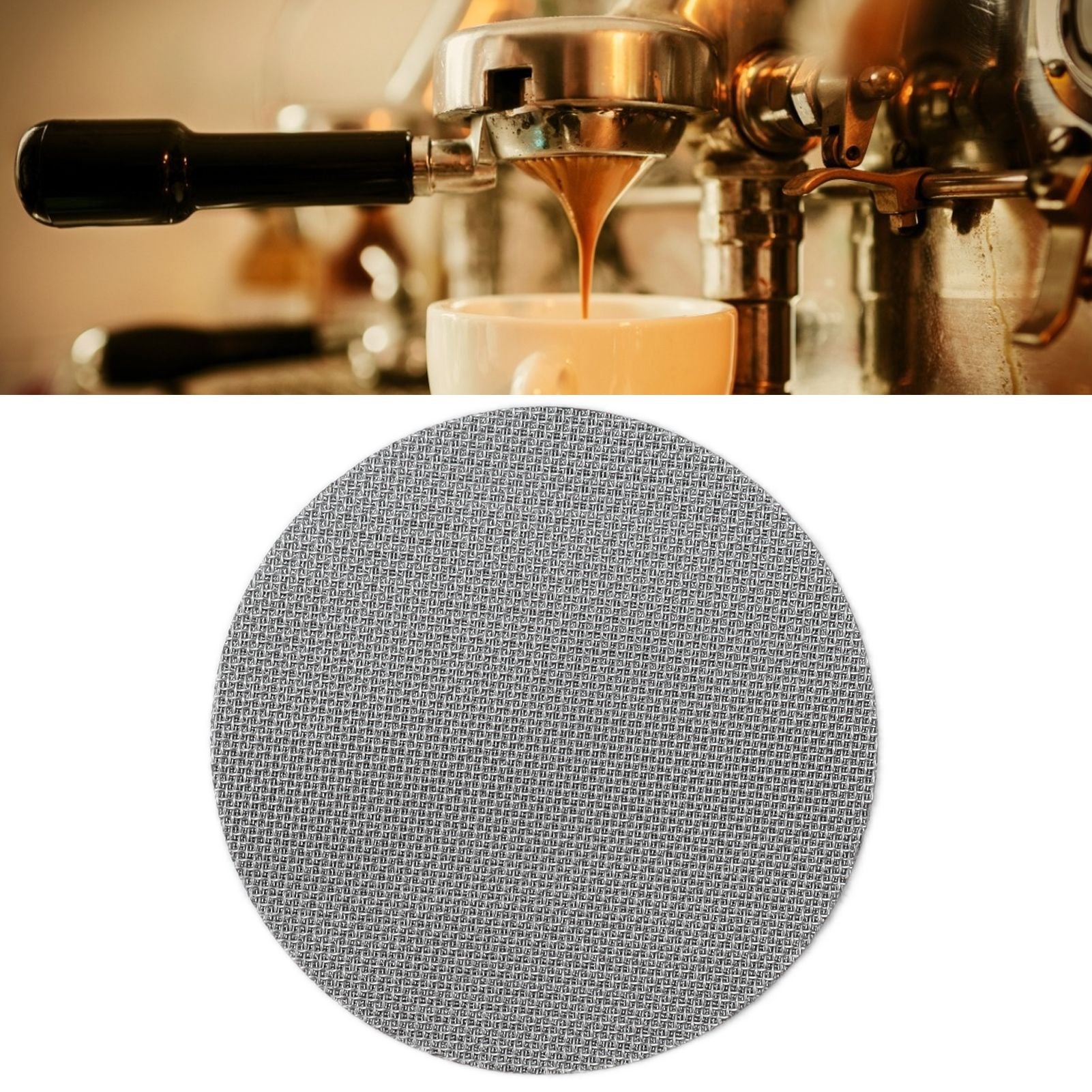 Coffee Portafilter Filter Plate Replacement Backflush Filter Mesh Screen for Coffee Machine Handle Parts58.5mm