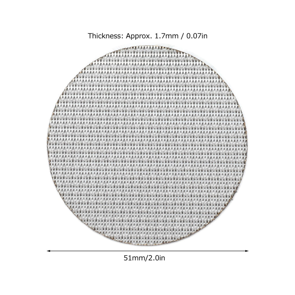 Coffee Portafilter Puck Screen Food Grade Stainless Steel Coffee Making Filter Screen 50μm Filter Fineness51mm / 2.0in