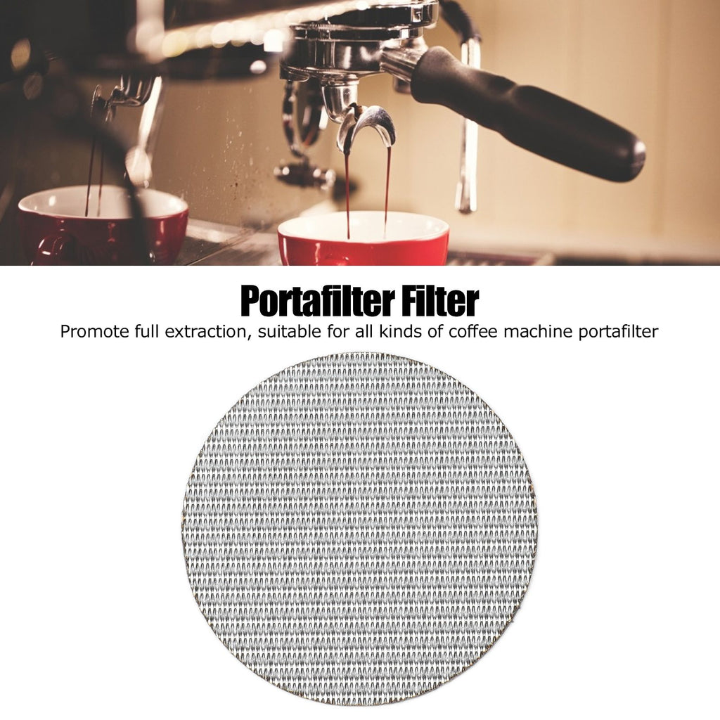 Coffee Portafilter Puck Screen Food Grade Stainless Steel Coffee Making Filter Screen 50μm Filter Fineness51mm / 2.0in